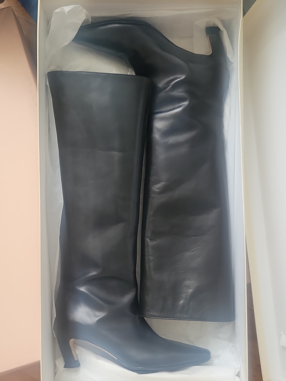 SEMICOUTURE Black Leather Boots